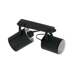 Eglo 33646 - Candeeiro de focos VILLABATE 2xE27/10W/230V