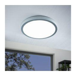 Eglo 97267 - Candeeiro de tecto LED FUEVA 1 1xLED/25W/230V prateado redondo 4000K