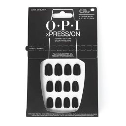 O.p.i Verniz de unhas Unhas artificiais xPRESS/ON + esmalte LADY IN BLACK