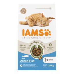 2.5kg Advanced Nutrition Grain Free com peixe do mar IAMS ração gatos