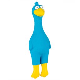 Galinha Charlotte brinquedo de látex para cães 23x7x6cm