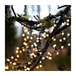 Eglo- LED Guirlanda de Natal para exterior BERRY MINI 700 LEDs/8 funções 19m IP44 branco quente
