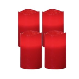Eglo 410038 - Conjunto de 4 decorações de Natal LED MAY LED/0,066W/3xAAA vermelhas