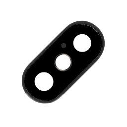 Lente de câmera traseira preta para iPhone X