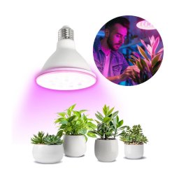 Lâmpada LED para crescimento de plantas PLANTY E27/9W/230V 1200K branco
