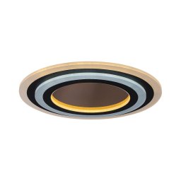 Rabalux 71314-LED Candeeiro de teto dimerizável TANELI 56W/230V 3000/4000/6000K cromado/preto + controlo remoto