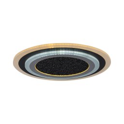 Rabalux 71316 - Luminária de teto LED regulável TANELI 56W/230V 3000/4000/6000K preta + comando remoto