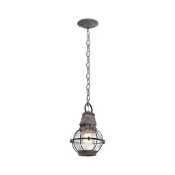 Kichler KL-BRIDGEPOINT8S - Candeeiro exterior BRIDGE POINT 1xE27/60W/230V IP44