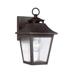 Feiss FE-GALENA2-S-SBL - Iluminação de parede exterior GALENA 1xE27/60W/230V IP44