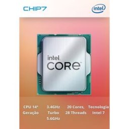 PROCESSADOR CPU INTEL I7 14700KF 1700 3.4 A 5.6GHZ 30M 8PC+12EC/28T 125/253W TRAY