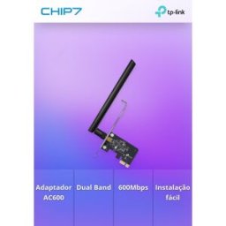 Placa de Rede TP-LInk Archer T2E AC600 Wireless Dual Band PCI Express