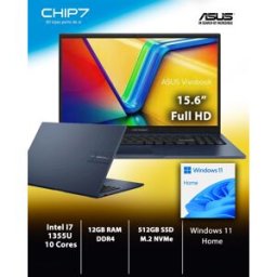 Portátil ASUS - I7 1355U / 12GB RAM / 512GB SSD / 15.6" / Windows 11 Home - VivoBook F1504VA-73CLHDAB1