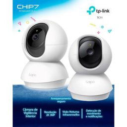 Câmara de Vigilância Interior TP-Link Tapo TC71 Pan/Tilt Home Security 2K WiFi 360