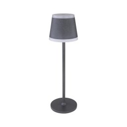 Globo 58433G - Lâmpada de mesa LED dimável RIDLEY LED/4,6W/3,7V 3000K cinza