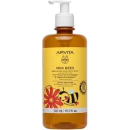 Apivita Mini Bees Gel de Banho Suave Cabelo e Corpo Crianças 500ml