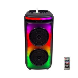 Coluna LED RGB recarregável com microfone 400W/2400 mAh