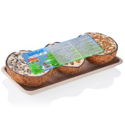 9uds. cascas de coco recheadas Lillebro comida para pássaros