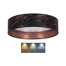 Brilagi - Iluminação de teto LED VELVET STAR LED/24W/230V d. 40 cm preto/cobre