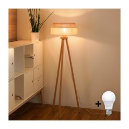Brilagi - Lâmpada de pé LED BOHO STYLE 1xE27/15W/230V
