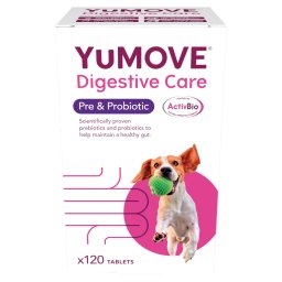 120 comp. Digestive Care Pre & Probiotic YuMOVE suplemento para cães