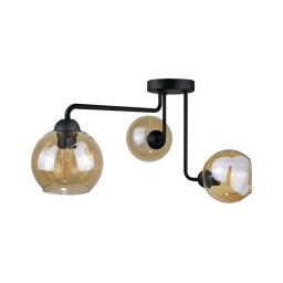 Candelabro integrado MONDE BLACK 3xE27/60W/230V