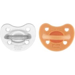 Chicco Chupeta PhysioForma Luxe Laranja/Transparente 2 Unidades 6-16M