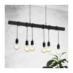 Eglo 49755 - Iluminação suspensa TOWNSHEND 6xE27/60W/230V