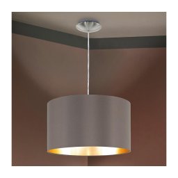 Eglo 55269 - Candeeiro suspenso MASERLO 1xE27/60W/230V castanho