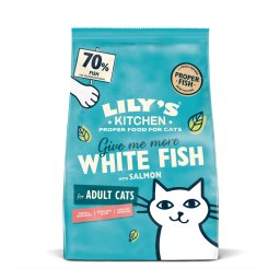 2kg peixe branco e salmão Lily's Kitchen Cat ração gatos
