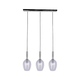 Candelabro suspenso TANGO 3xE14/40W/230V transparente