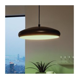 Eglo 33328 - Candeeiro suspenso LED RGBW com regulação RIODEVA-C LED/27W/230V preto