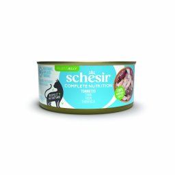 6x140g Atum Complete Nutrition filete em gelatina Schesir latas gato