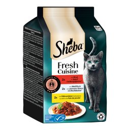 36x50g Fresh Cuisine Taste of Paris Sheba comida húmida gatos