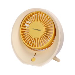 Aigostar - Ventoinha de mesa recarregável 3W/5V 1200mAh USB laranja