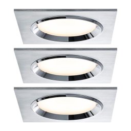 Paulmann 92696 - CONJUNTO 3xLED/8W Focos de encastrar com regulação DICE 230V