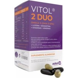 Edol Vitol 2 Duo ómega-3 Suplemento Alimentar x60 Cápsulas