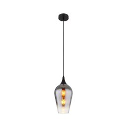 Globo 15552H3 - Candeeiro suspenso LAVUS 1xE27/60W/230V diâmetro 18 cm preto