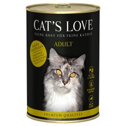 6x400g vitela e peru Cat's Love comida húmida para gatos