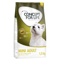 1,5kg Mini Adult Concept for Life ração cães