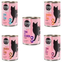 24x400g Pack misto I Cosma Thai em gelatina para gatos