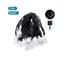 Aigostar - LED solar 50xLED/8 funkc. 12m IP65 multicolor decor chain