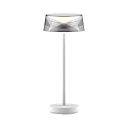 Lâmpada de mesa LED dimmável CASABLANCA LED/3,4W/5V USB 3600mAh IP44 branca