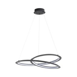 Candeeiro suspenso LED TANGO LED/44W/230V 4000K diâmetro 60 cm preto