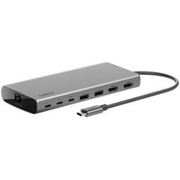 Belkin Adaptador HUB USB-C Dual Display Core 8 em 1 - Cinzento