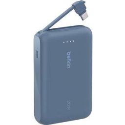 Belkin Powerbank + Cabo USB-C Integrado Boost Charge 10000mAh - Azul