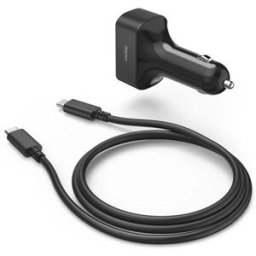 Hama Carregador Portátil 200018 65W 1x USB-C + 1x USB-A - Preto