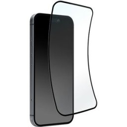 Puro Película Ecrã Vidro Temperado Flexível Nano Glass D3O® para iPhone 16 Pro Max- Moldura Preta