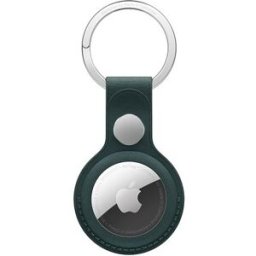 Apple Porta‑chaves em tecido FineWoven para AirTag - Verde Escuro