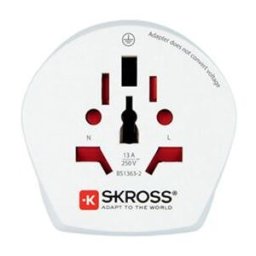 Skross Adaptador de Viagem Ficha Schuko Europeia para Tomadas Australianas/ Chinesas