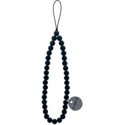 Puro Cordão de Pulso para Smartphone Case and Me Jelly Beads - Preto